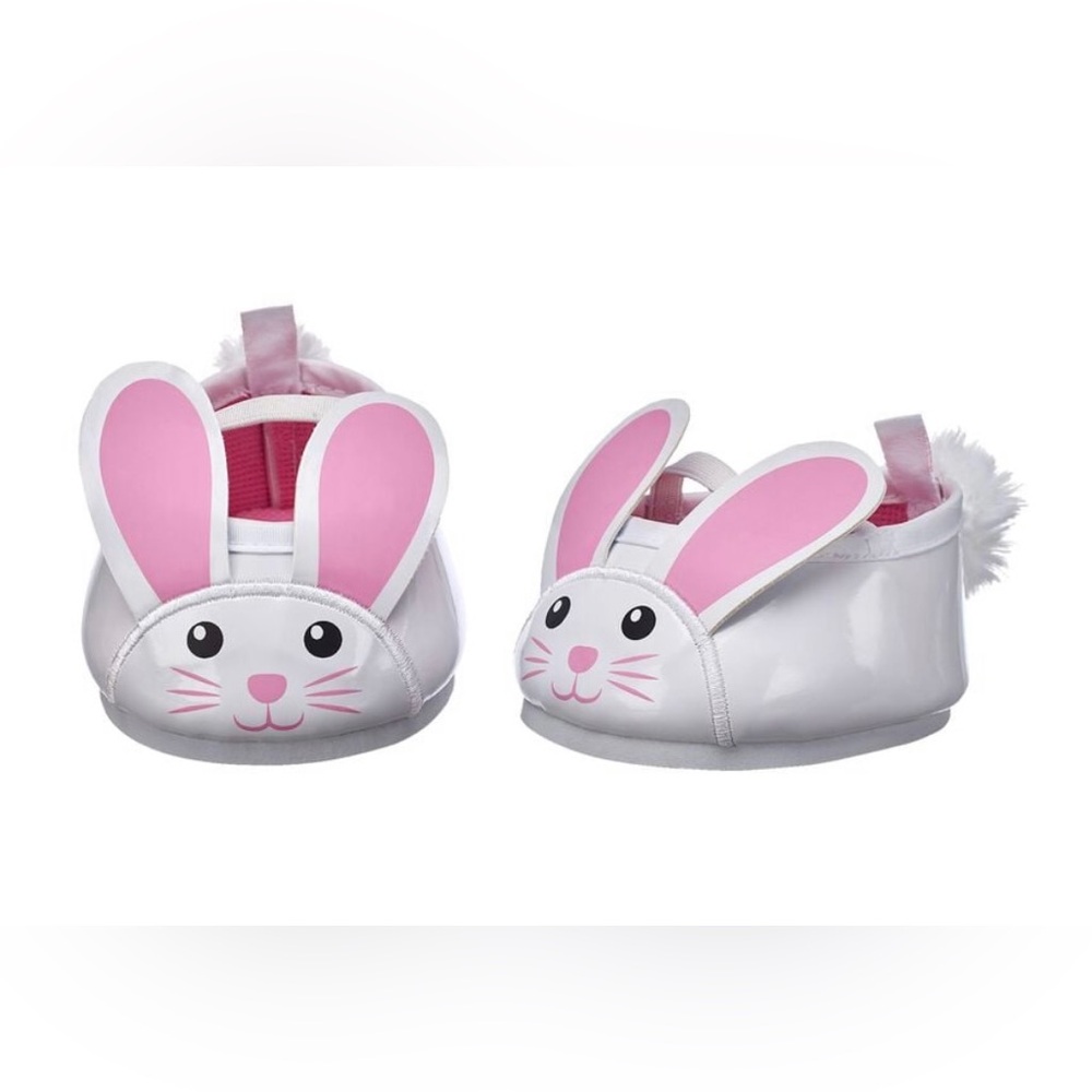 Build A Bear Workshop BABW Easter Bunny Rabbit Flats Shoes Slippers RARE HTF